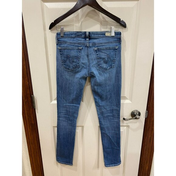 AG Adriano Goldschmied Womens Skinny Jeans 26R Blue Denim - Picture 2 of 6